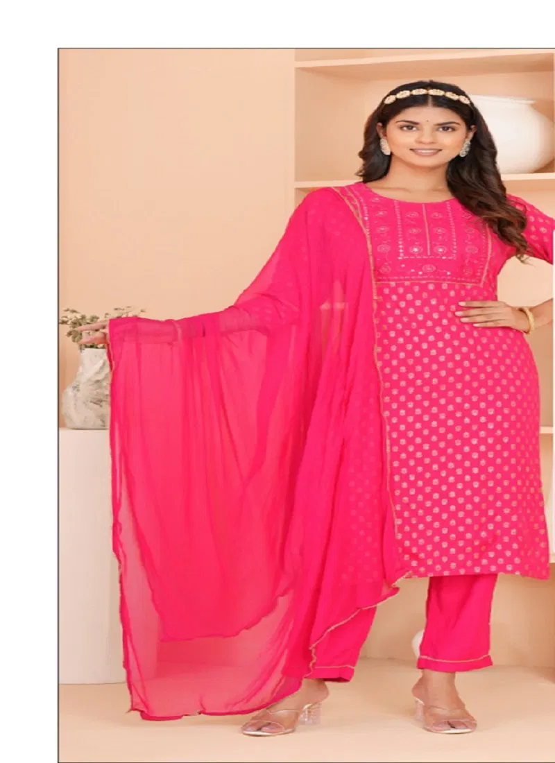  Barbie Doll by Kaya  Printed Kurti Bottom With Dupatta Catalog